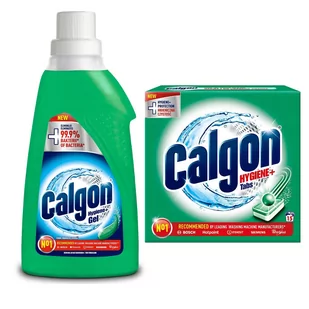 Zestaw Calgon Hygiene Plus Żel Odkamieniacz Pralki 2,250L - Środki do prania - miniaturka - grafika 2