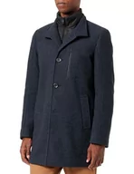 Płaszcze męskie - s.Oliver Męski płaszcz outdoorowy, niebieski, 54 - miniaturka - grafika 1