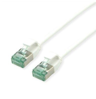 ROLINE RM U/FTP DataCenter Patch Cord Cat.6A Class EA, wąski, biały, 0,5 m