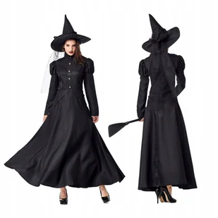 Strój Czarownicy Dla Kobiet Magiczne Przebranie Karnawał Halloween M - Stroje karnawałowe - miniaturka - grafika 1