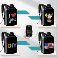Plecaki szkolne i tornistry - DH Style Led Backpack świecący plecak z ekranem LE - miniaturka - grafika 1