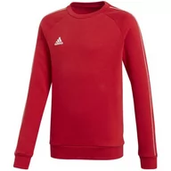 Bluzy damskie - Bluza adidas Core 18 SW Top JR CV3970 (kolor Czerwony, rozmiar 128cm) - miniaturka - grafika 1