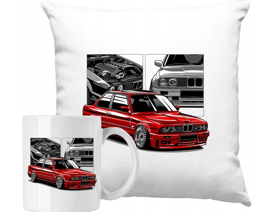 ZESTAW PODUSZKA + KUBEK Auto Samochód Motoryzacja Jdm Pomysł Na Prezent #7