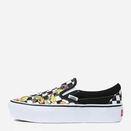 Sneakersy damskie - "Vans Classic Slip-On Platform Damskie Czarne (VN0A5KXIBML)" - miniaturka - grafika 1