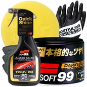Kosmetyki samochodowe - SOFT99 DARK & BLACK ZESTAW DO WOSKOWANIA + QD - miniaturka - grafika 1