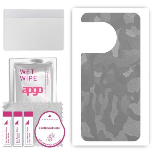 folia naklejka skórka strukturalna na TYŁ do OnePlus 11R 5G Solar Red - Moro Camo Srebrny - apgo SKINS