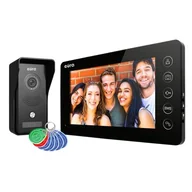 Systemy inteligentnych domów - Wideodomofon EURA VDP-76A3 Czarny - miniaturka - grafika 1