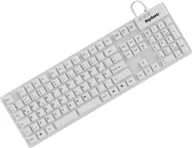Klawiatury - KeySonic KSK-8030IN klawiatura USB QWERTZ Niemiecki Biały 28063 - miniaturka - grafika 1