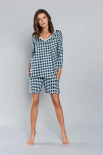 Piżama damska bawełniana 3/4 krótkie spodenki SAVITRI Italian Fashion - Piżamy damskie - miniaturka - grafika 1