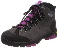 Buty dla chłopców - Brütting Uniseks Dziecięce Mount Bona High Kids, Trekkingi, Szary/Liliowy/Niebieski, 40 EU - miniaturka - grafika 1