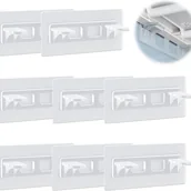Zawiasy, okucia i inne akcesoria - Samoprzylepne podpórki do półek, 8 szt. kołków podtrzymujących półki, bez wiercenia, do podpórek do szyb w szafkach, 6 x 14 cm - miniaturka - grafika 1