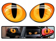 Akcesoria motoryzacyjne - Naklejki Funny Cat Eyes zest. 4 Szt - miniaturka - grafika 1