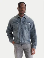Kurtki męskie - Calvin Klein Jeans Kurtka jeansowa 90s LV04RF723G Szary Regular Fit - miniaturka - grafika 1