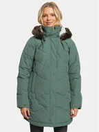 Kurtki damskie - Roxy Kurtka puchowa Ellie Jk Otlr ERJJK03554 Zielony Regular Fit - miniaturka - grafika 1