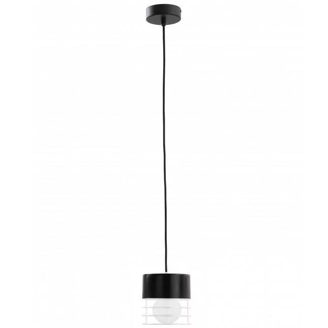 KET Loftowa LAMPA wisząca druciana OPRAWA metalowy zwis biały czarny