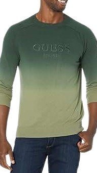 GUESS SWETER MĘSKI Z WEŁNĄ GŁADKI OMBRE Z OKRĄGŁYM DEKOLTEM XL GGA