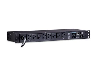 CyberPower PDU31406 rozdzielacz zasilania PDU 8 x gniazdo sieciowe 1U Czarny - Inne akcesoria audio-wideo - miniaturka - grafika 1