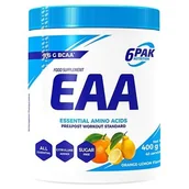 Aminokwasy - 6PAK Nutrition Aminokwasy EAA 400 g Orange-Lemon - suplement diety - miniaturka - grafika 1