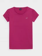 Bluzki damskie - Koszulka damska 4F ciemny róż H4Z22 TSD350 53S-M - miniaturka - grafika 1