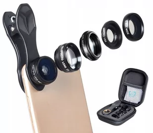 ZESTAW Obiektyw do Telefonu APEXEL 8w1 Makro Szerokokątny APL-DG5H - Etui i futerały do telefonów - miniaturka - grafika 1