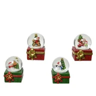 Ozdoby bożonarodzeniowe - Kula śnieżna 6,5 cm mix 4 rodzajów - miniaturka - grafika 1