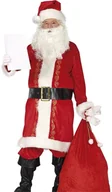 Stroje karnawałowe - Kostium Mikołaj DELUX czerwony-L - miniaturka - grafika 1