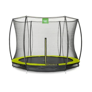 Exit Trampolina naziemna Silhouette ø305cm z siatką zabezpieczającą zielona - Trampoliny - miniaturka - grafika 1