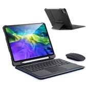 Akcesoria do tabletów i e-booków - DUX DUCIS Klawiatura bezprzewodowa do IPADa AIR 2020/ PRO 11" z gładzikiem Dux Ducis (czarny) Z RYSIKIEM bluetooth keyboard iPad Air 10.9 / PRO 11 18/2020 - miniaturka - grafika 1
