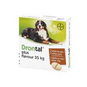 Suplementy i witaminy dla psów - Bayer Drontal Plus Flavour >35Kg Tabletki Dla Psa Na Robaki 2Tabl. *Odbiór Własny, Zlecenie Kuriera* - miniaturka - grafika 1