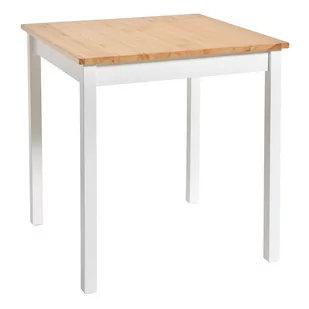 Stół z drewna sosnowego z białą konstrukcją Bonami Essentials Sydney, 70x70 cm - Stoły - miniaturka - grafika 1
