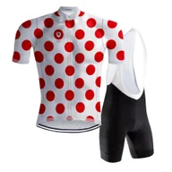 Koszulki rowerowe - Strój rowerowy retro w kropki - REDTED - miniaturka - grafika 1