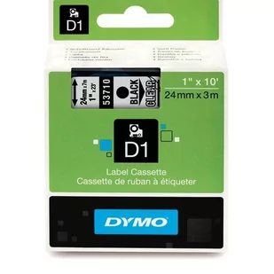 DYMO RHINO Taśma D1 53710 24mm x 7m - przezroczysta/czarny nadruk S0720920 - Dodatki do drukarek i skanerów - miniaturka - grafika 1