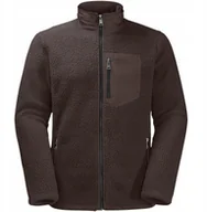 Bluzy męskie - Jack Wolfskin Kingsway Fleece M 1709002-5138 Brązowe S - miniaturka - grafika 1