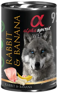 Alpha Spirit Królik z bananem 6x400g - Mokra karma dla psów - miniaturka - grafika 1