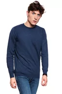 Swetry męskie - Wrangler Crewneck Męski Sweter Klasyczny Knit Navy W8A02P114-Xl - miniaturka - grafika 1