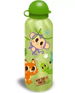 Bidony dla dzieci - Bidon aluminiowy ZWIERZĘTA SAFARI LAS 500ml - miniaturka - grafika 1