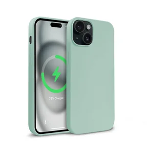 Crong Color Cover Magnetic - Etui iPhone 15 MagSafe (miętowy) - Etui i futerały do telefonów - miniaturka - grafika 1