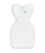 Rożki i beciki - Otulacz Swaddle UP - rozmiar S - biały, kosmos i napisy ETAP1 - 0.2 TOG Original - miniaturka - grafika 1