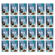 Mokra karma dla kotów - Brit Pouch Gravy Fillets with Beef 24 x 85 g - miniaturka - grafika 1