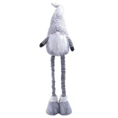 Ozdoby bożonarodzeniowe - Skrzat 60 cm teleskopowe nogi biało-szary - miniaturka - grafika 1