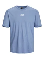 Koszulki męskie - Jack & Jones Koszulka w kolorze błękitnym - miniaturka - grafika 1