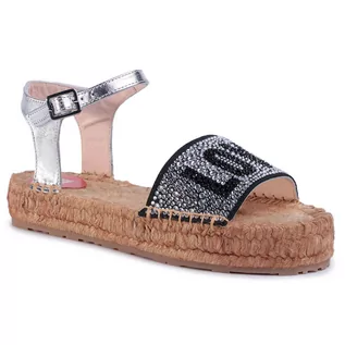 Espadryle damskie - Love Moschino Espadryle JA16053G0AJB0902 Argento - grafika 1