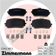 Klocki hamulcowe - Klocki hamulcowe - komplet ZIMMERMANN 22962.180.2 - miniaturka - grafika 1