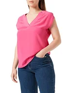 Bluzki damskie - s.Oliver BLACK LABEL Damska bluzka z krótkim rękawem, bluzka, ciemnoróżowa, 34 - miniaturka - grafika 1
