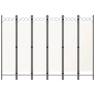 Parawan 6-panelowy, biały, 240 x 180 cm - Parawany - miniaturka - grafika 1