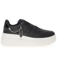 Trampki damskie - Buty Tommy Hilfiger TJW Retro Flatform Charm EN0EN02421-BDS - czarne - miniaturka - grafika 1