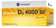 Witaminy i minerały - Witamina D3 4000 IU, 50 tabletek /Farmapol/ - miniaturka - grafika 1
