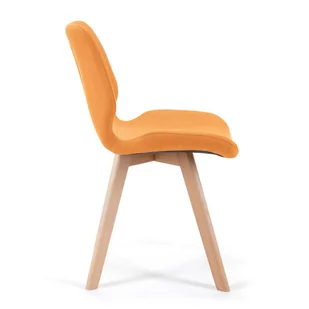 4x krzesło tapicerowane materiałowe SJ.0159 Pomarańczowe - Krzesła - miniaturka - grafika 2
