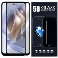 Szkła hartowane na telefon - TelForceOne Szkło hartowane 5D do Motorola Moto G31 4G czarna ramka - miniaturka - grafika 1