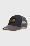 Czapki męskie - G-Star Raw czapka bawełniana D21247.B988 kolor granatowy z aplikacją - miniaturka - grafika 1